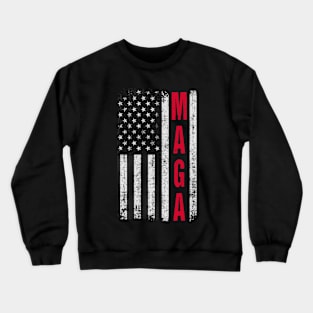 MAGA Flag Donald Trump 2024 T-shirt Presidential Election Crewneck Sweatshirt